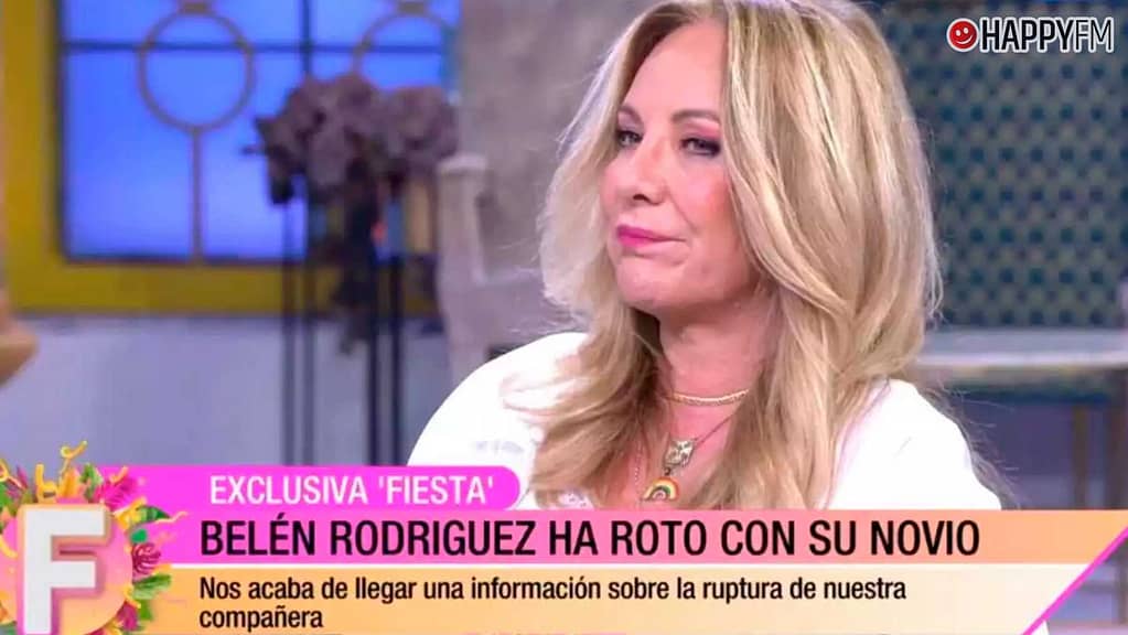 Belén Rodríguez confirma en Fiesta la ruptura con su novio