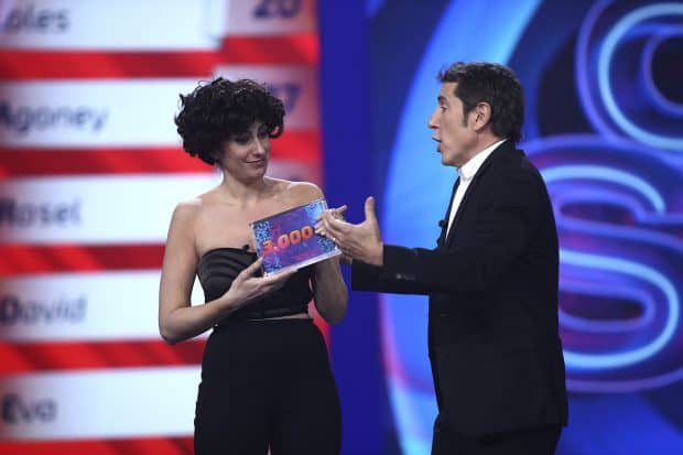 María Peláe, ganadora de esta gala 'Tu cara me suena'.